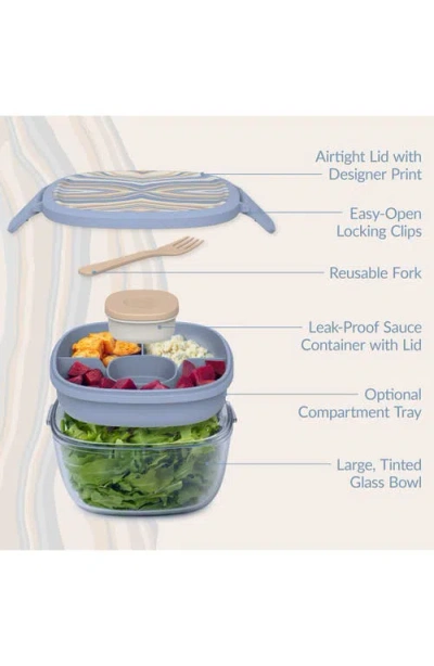 Bentgo All-in-one Glass Salad Container In Blue