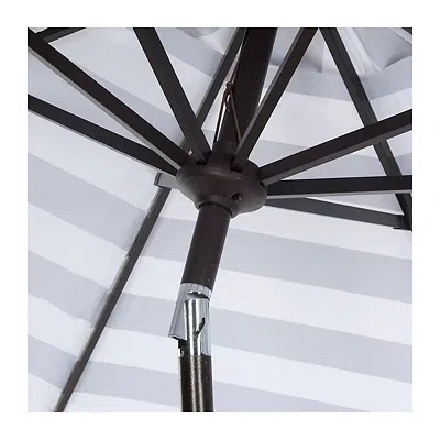 Kirkland's Safavieh Gray Stripe Tilt 9 Ft. Outdoor Umbrella In Multi
