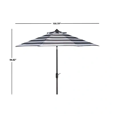 Kirkland's Safavieh Gray Stripe Tilt 9 Ft. Outdoor Umbrella In Multi