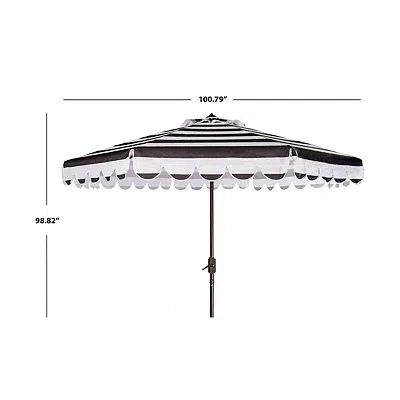Kirkland's Scallop Tilt Crank 9 Ft. Outdoor Umbrella In Multi