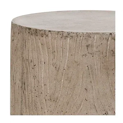 Kirkland's Safavieh Gray Cylinder Accent Table With Handles In Gray