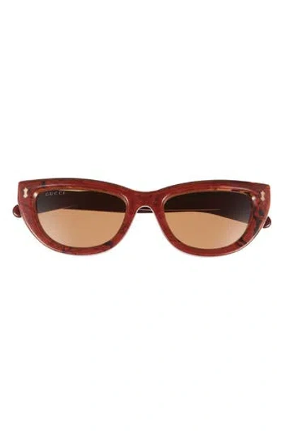Gucci 51mm Cat Eye Sunglasses In Multi