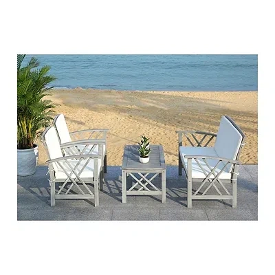 Kirkland's Set With Beige Cushions In Gray