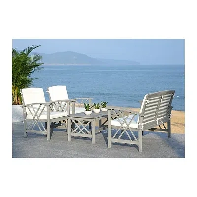 Kirkland's Set With Beige Cushions In Gray