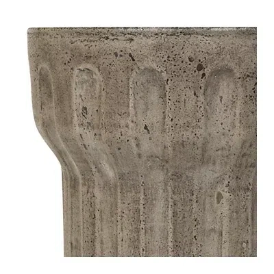 Kirkland's Safavieh Dark Gray Doric Column Accent Table In Gray
