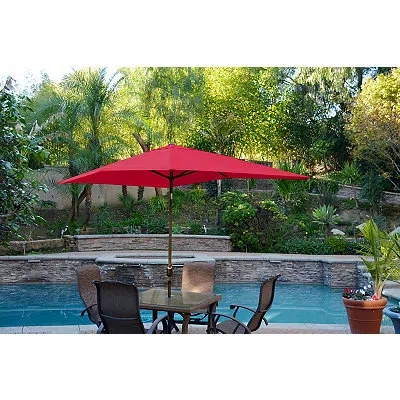 Kirkland's Champagne 10 Ft. Hand Crank Tilt Umbrella In Multi