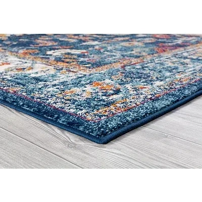 Kirkland's Bordered Pattern Area Rug In Multi