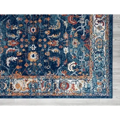 Kirkland's Bordered Pattern Area Rug In Multi