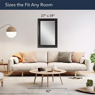 Kirkland's Two Step Beveled Frame Vanity Mirror In Black