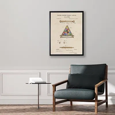 Kirkland's Watercolor Pool Ball Frame Framed Art Print In Multi