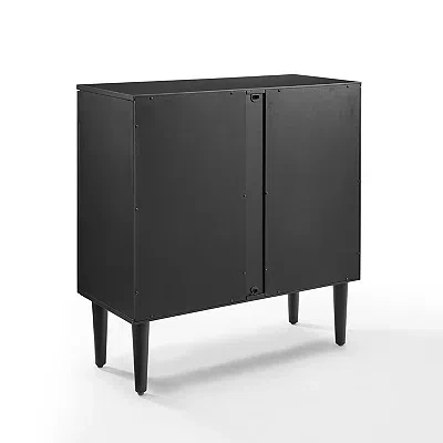 Kirkland's Modern Black And Gold Cabinet In Black