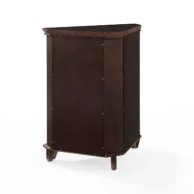 Kirkland's Nikki Dark Brown Wooden Corner Cabinet In Brown