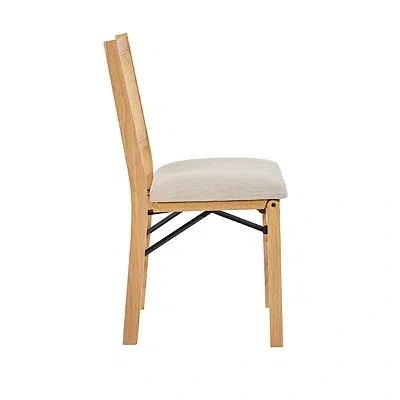 Kirkland's Folding Rattan Cane Back Cushioned Chair In Brown