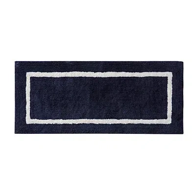 Kirkland's Geometric Pattern Reversible Bath Mat In Blue