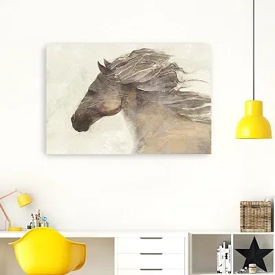 Kirkland's Into The Wind Canvas Art Print In Brown