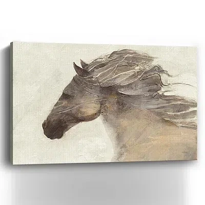 Kirkland's Into The Wind Canvas Art Print In Brown