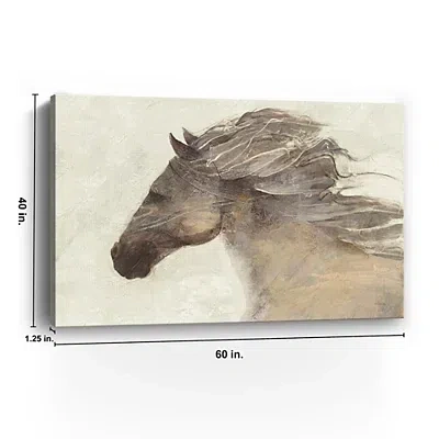 Kirkland's Into The Wind Canvas Art Print In Brown