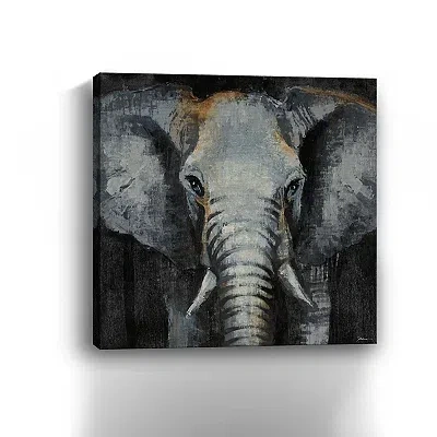 Kirkland's Safari Animals Elephant Canvas Art Print In Gray