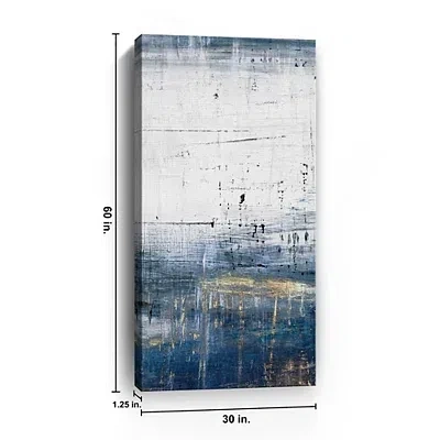 Kirkland's Love Adorned Ii Abstract Canvas Print In Blue