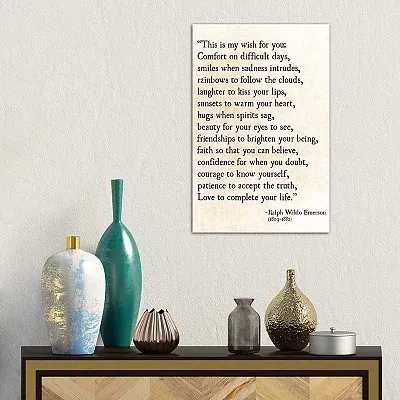 Kirkland's My Wish For You Canvas Art Print In Black