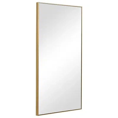 Kirkland's En Simple Rectangular Frame Wall Mirror In Gold