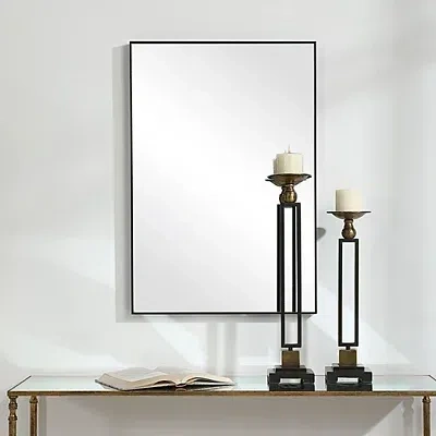 Kirkland's Simple Frame Rectangle Wall Mirror In Black