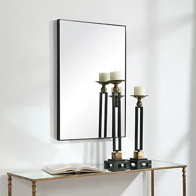 Kirkland's Simple Frame Rectangle Wall Mirror In Black