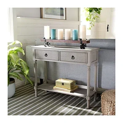 Kirkland's Textured 2-drawer Console Table In Neutral