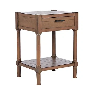 Kirkland's Geometric Industrial Pull Accent Table In Multi