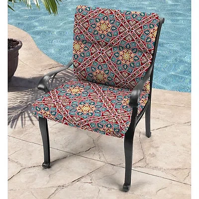 Kirkland's Solano Flowers Outdoor Dining Chair Cushion In Multi
