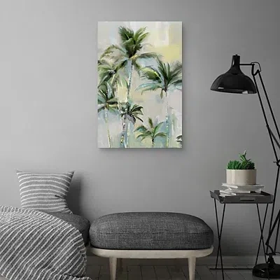 Kirkland's Beach Breeze Canvas Art Print In Green