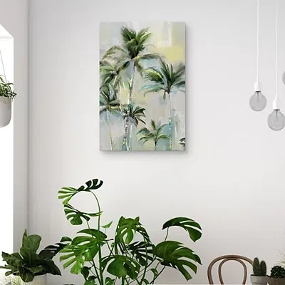 Kirkland's Beach Breeze Canvas Art Print In Green