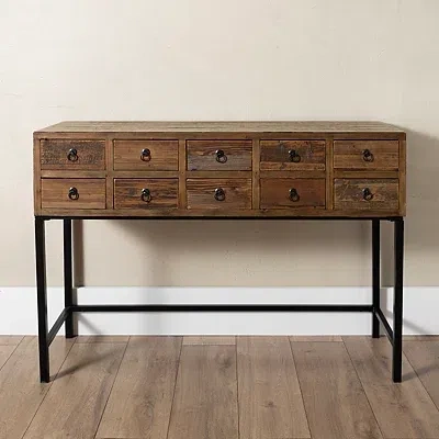 Kirkland's Console Table With Keeping Drawers In Brown