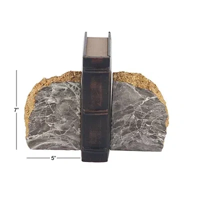 Kirkland's Marble Geode Bookends In Multi