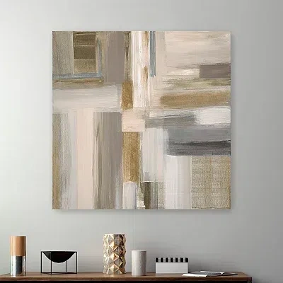 Kirkland's Abstract Fields I Canvas Art Print In Brown