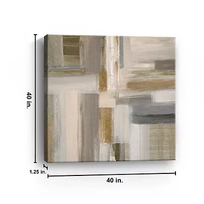Kirkland's Abstract Fields I Canvas Art Print In Brown