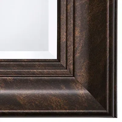 Kirkland's Dark Bronze Rectangular Frame Wall Mirror In Brown