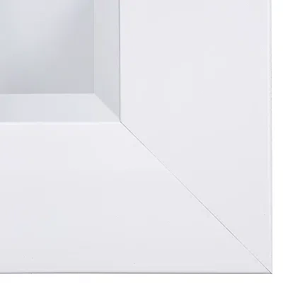 Kirkland's Rectangular Beveled Wall Mirror In White