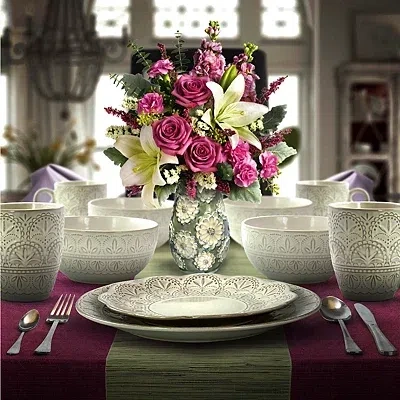 Kirkland's Dinnerware Set In Gray