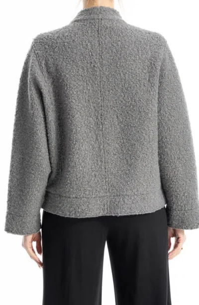 Max Studio High Pile Fleece Jacket In Brown