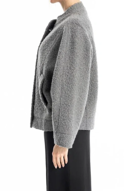 Max Studio High Pile Fleece Jacket In Brown