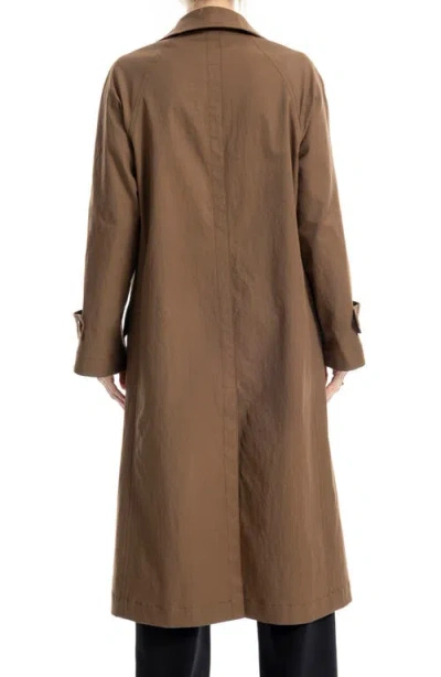 Max Studio Long Jacket In Brown