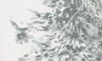 Blu Pepper Quilted Printed Cotton Jacket In White