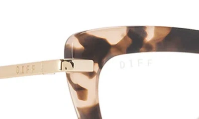 Diff Mila 54mm Cat Eye Optical Glasses In Brown