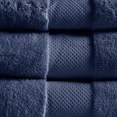 Kirkland's Turkish Cotton Bath Towel Set In Blue