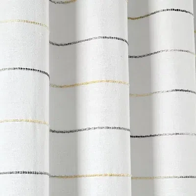 Kirkland's Yellow And Gray Ombre Stripe Shower Curtain In Multi
