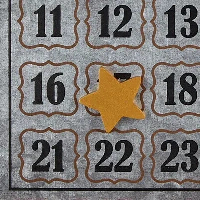 Kirkland's Galvanized Christmas Advent Calendar Plaque In Multi
