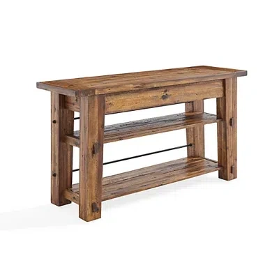 Kirkland's Honey Acacia Rustic Console Table In Brown