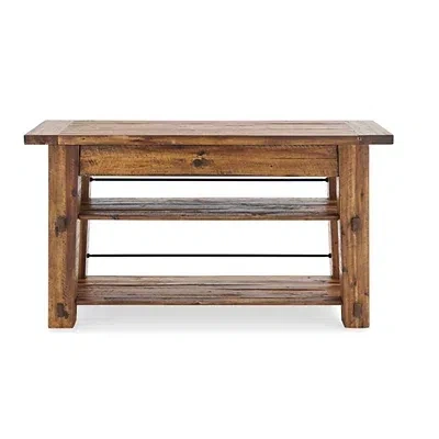 Kirkland's Honey Acacia Rustic Console Table In Brown