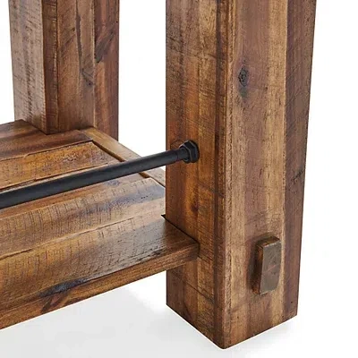 Kirkland's Honey Acacia Rustic Console Table In Brown